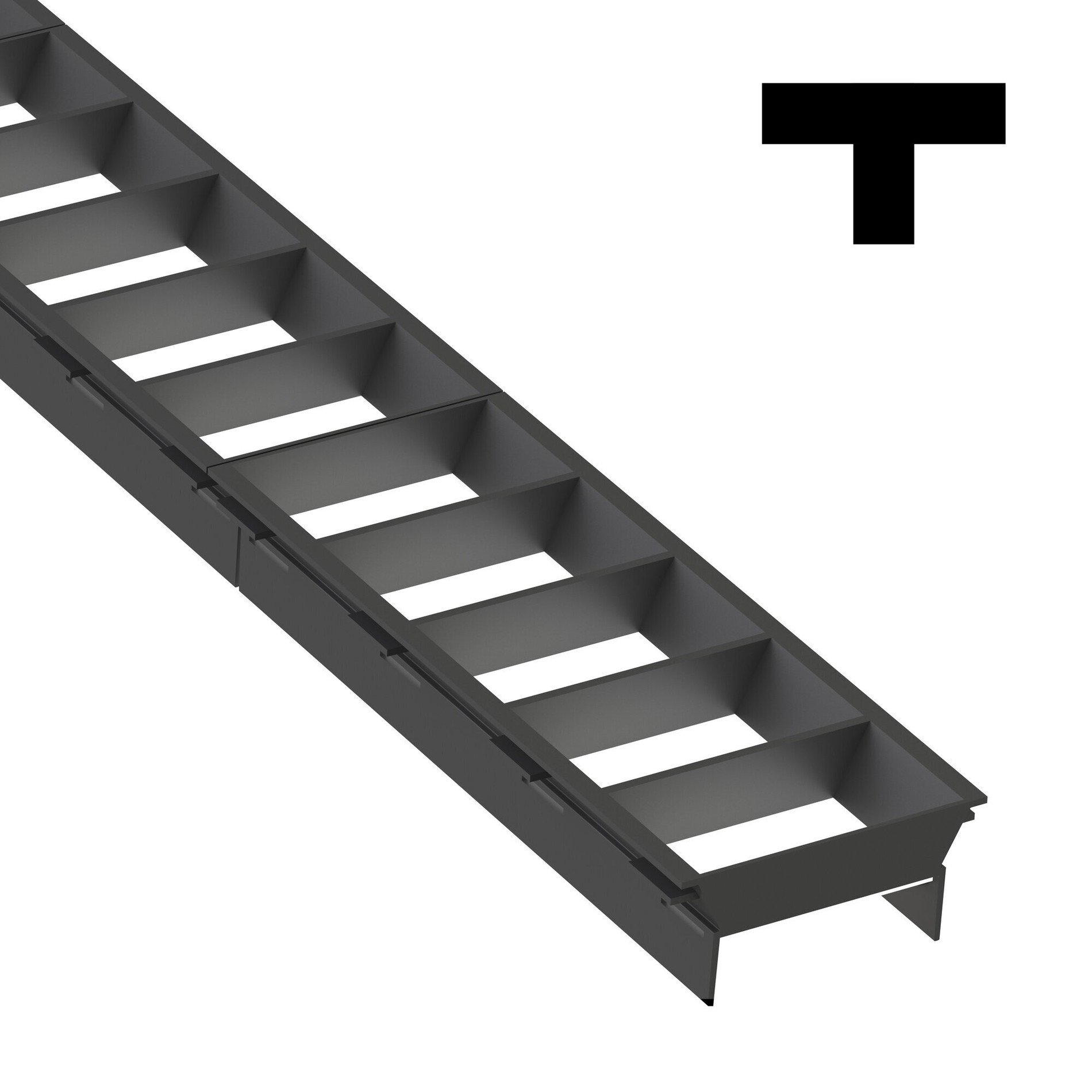 Levně SLC SLC9544 LED svítidlo Click mřížka T spojka černá - TLG