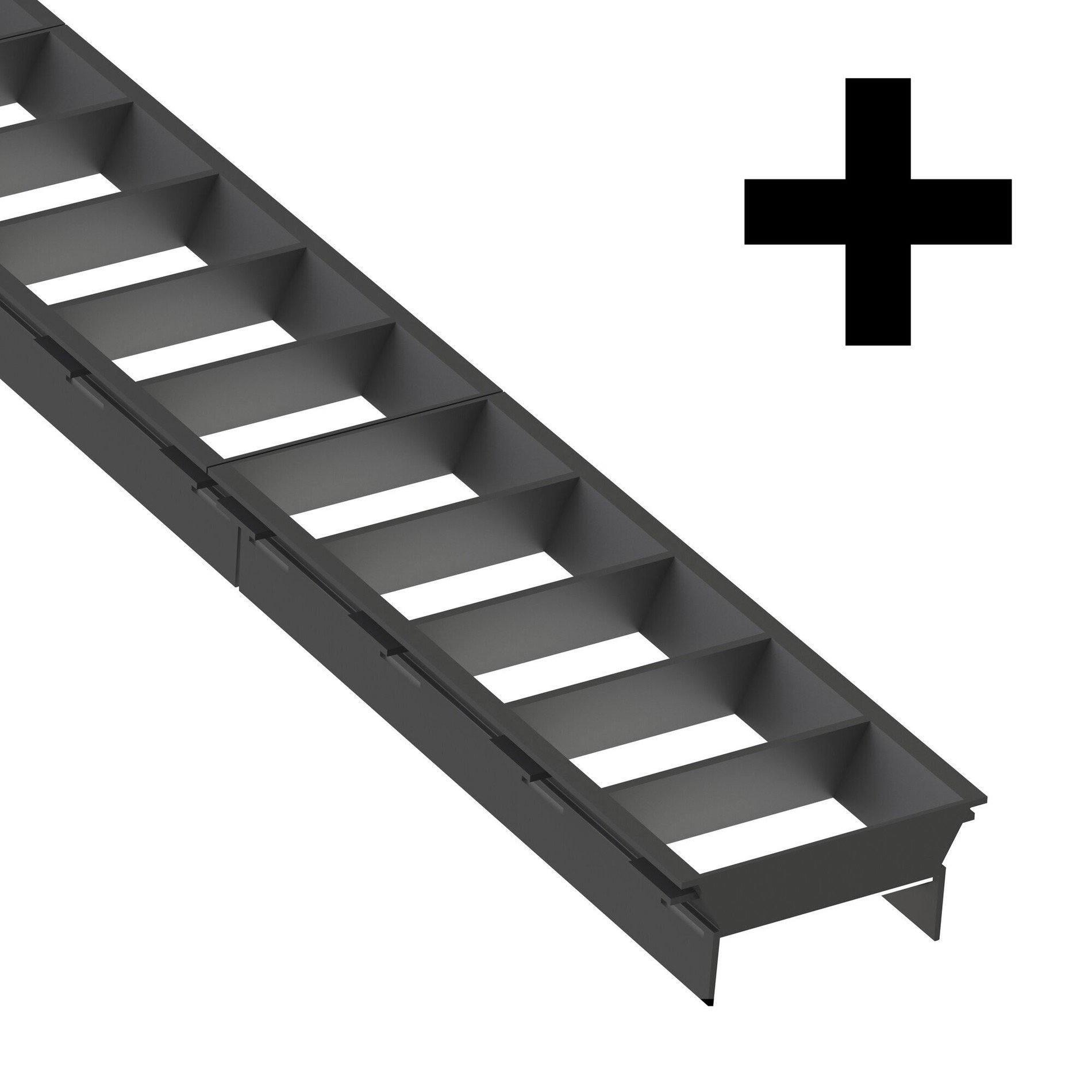 Levně SLC SLC9545 LED svítidlo Click mřížka X spojka černá - TLG