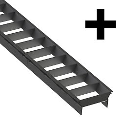 Obrázek pro produkt LED svítidlo Click mřížka X spojka černá - TLG