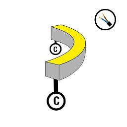 Obrázek pro produkt Napájení pro NeonFlex 230V Side-Bend Mono s kabelem C - TLG