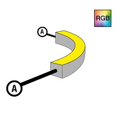Obrázek pro produkt Napájení pro NeonFlex 24V Side-Bend RGB A - TLG