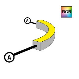 Obrázek pro produkt Napájení pro NeonFlex 24V Side-Bend RGB A - TLG