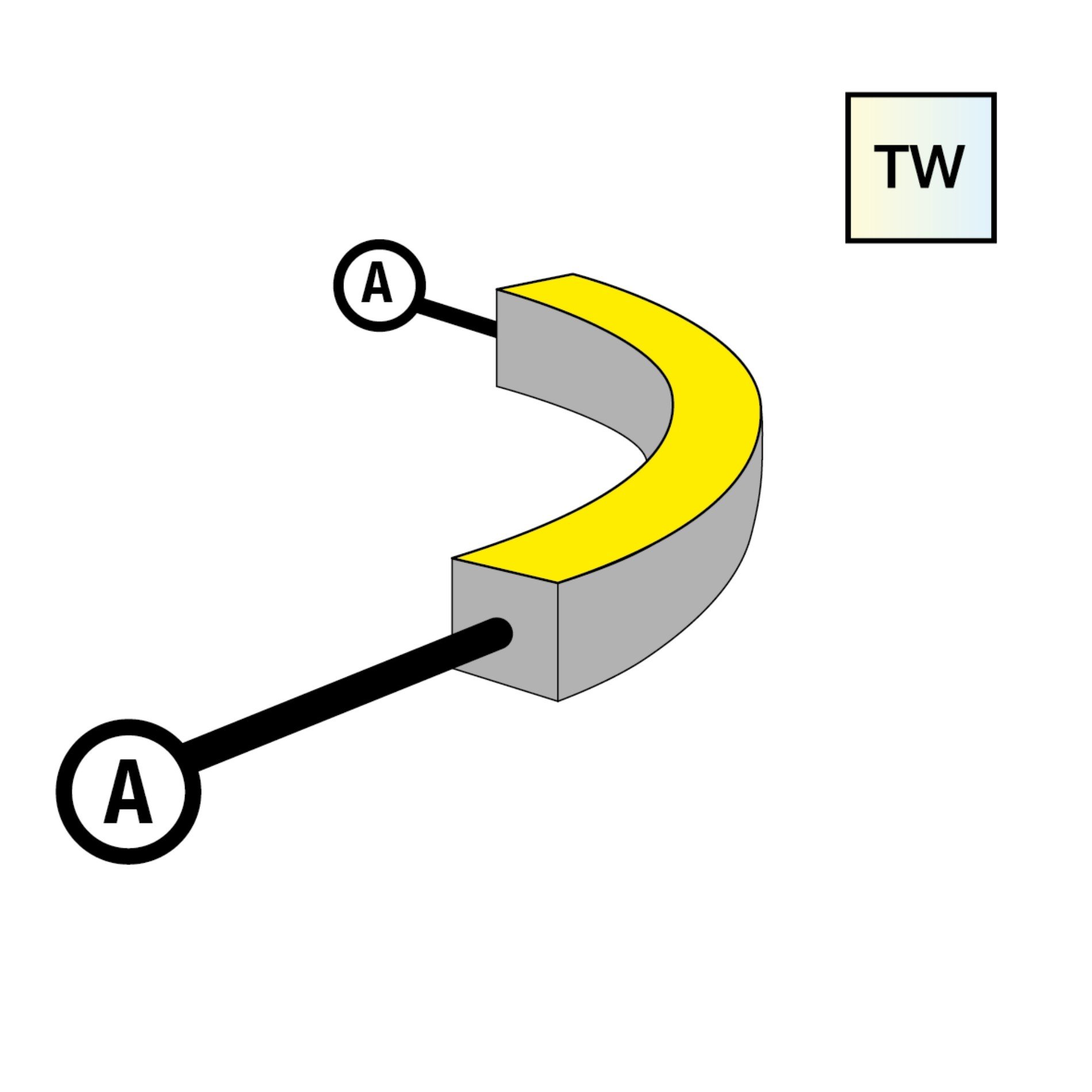 SLC S1624S-TW-A Napájení pro NeonFlex 24V Side-Bend TW A - TLG