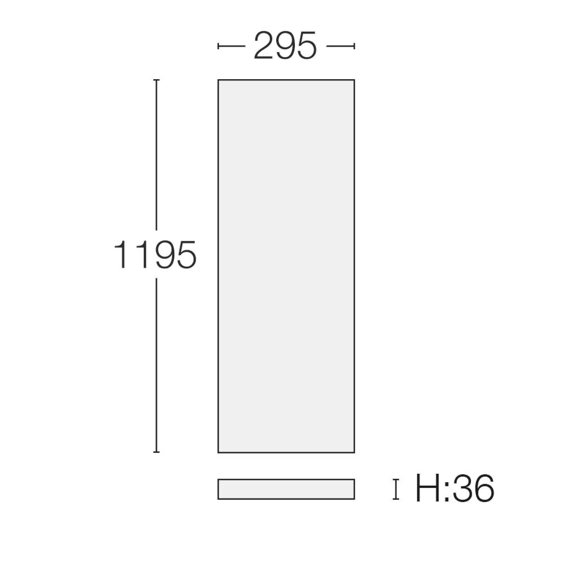 SLC SLC8776 LED panel Think V2 300x1200 bílý 3200/3700/4200lm 3000K Ra80 bez driveru IP44/IP20 OP - TLG (obrázek 4)