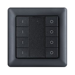 Obrázek pro produkt SmartOne Zigbee 4CH nástěnný panel IP20 černý - TLG