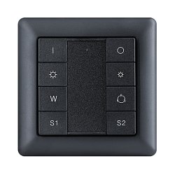 Obrázek pro produkt SmartOne Zigbee RGB/RGBW nástěnný panel IP20 černý - TLG