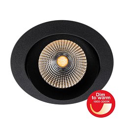 Obrázek pro produkt Vestavné LED svítidlo One360 DTW pr.68-83 mm černé 495lm 1800-3000K Ra90 DALI IP44/IP20 36° - TLG