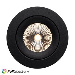Obrázek pro produkt Vestavné LED svítidlo One360 SL Full Spectrum pr.68-83 mm černé 430lm 2700K Ra97 DALI IP44/IP20 36° - TLG