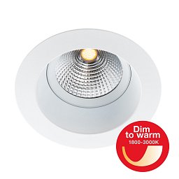 Obrázek pro produkt Vestavné LED svítidlo OneSoft DTW pr.68-83 mm bílé 447lm 1800-3000K Ra90 DALI IP54/IP20 36° - TLG