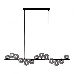 Obrázek pro produkt Kolekce Schöner Wohnen závěsné svítidlo DUBAI, černá, kouřové sklo, nastavitelná výška, 3000K - JUST LIGHT