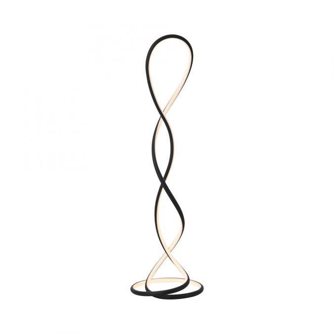 Levně PN 352-18 LED stojací svítidlo moderní design, TWIST, černá,, 2700K - PAUL NEUHAUS
