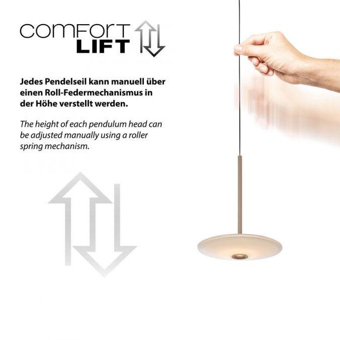 PN 2289-97 LED závěsné svítidlo ELIPSA, bronzová, stmívatelné, Comfort-Lift, 3000K - PAUL NEUHAUS (obrázek 6)