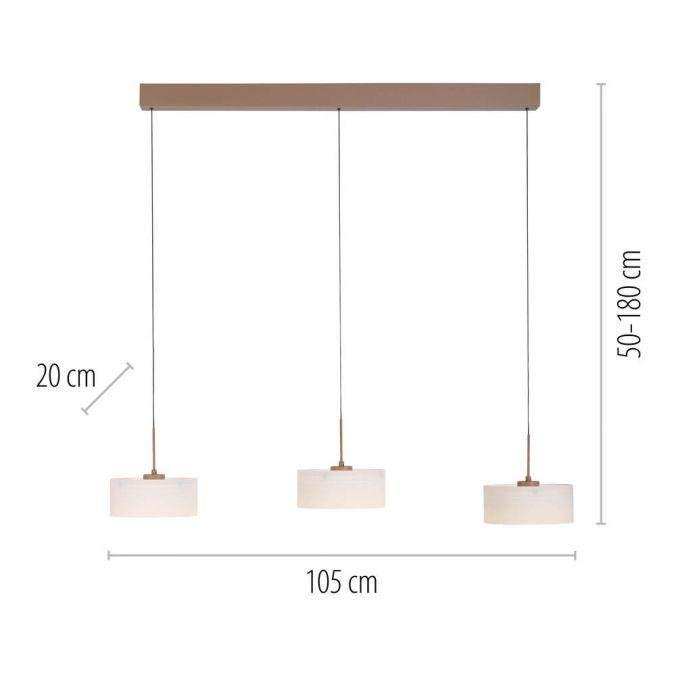 PN 2779-39 LED závěsné svítidlo MARIKA, písková, 3 ramenné, SimplyDim, 3000K - PAUL NEUHAUS (obrázek 5)