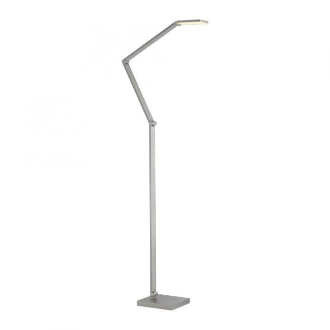 PN 304-55 LED stojací svítidlo SAMSKY, stříbrná, stmívatelné, nastavitelná výška, CCT nastavení teploty barvy, 2700-5000K - PAUL NEUHAUS