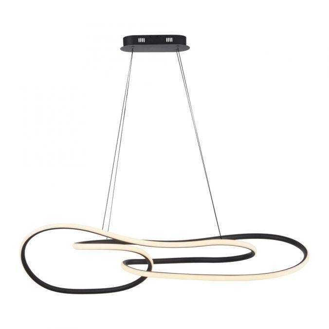 PN 2765-18 LED závěsné svítidlo TWIST, černá, nastavitelná výška, stmívatelné, paměťová funkce, SimplyDim, 2700K - PAUL NEUHAUS