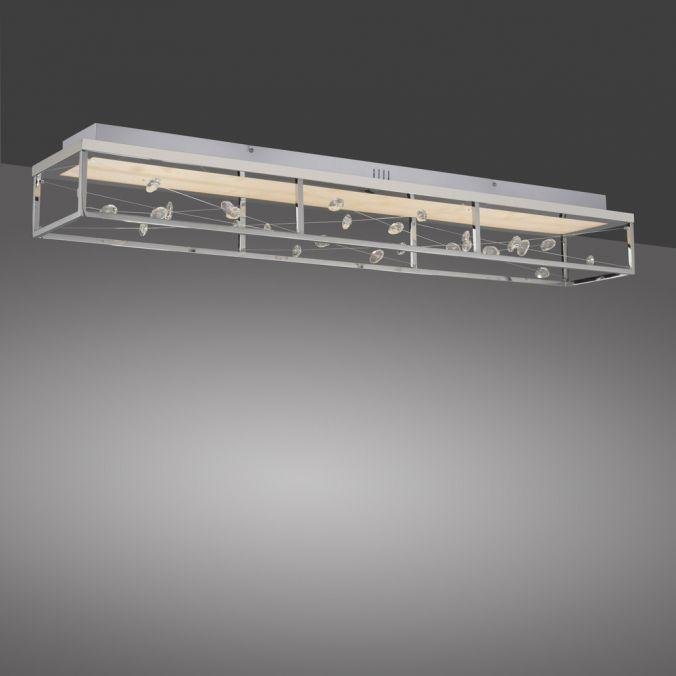 PN 6548-17 LED stropní svítidlo SKINA, chrom, hranaté, stmívatelné, dálkový ovladač, paměťová funkce, 2700-5000K - PAUL NEUHAUS (obrázek 6)