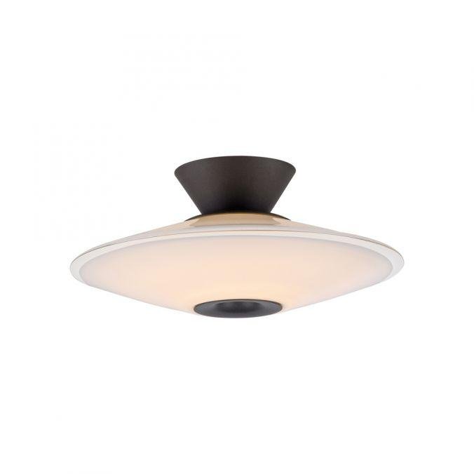 PN 6282-18 LED stropní svítidlo, ELIPSA, černá, stmívatelné, opálové sklo, 3000K - PAUL NEUHAUS