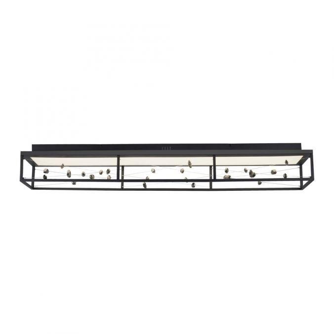 Levně PN 6548-18 LED stropní svítidlo SKINA, černá, stmívatelné, dálkový ovladač, paměťová funkce, 2700-5000K - PAUL NEUHAUS