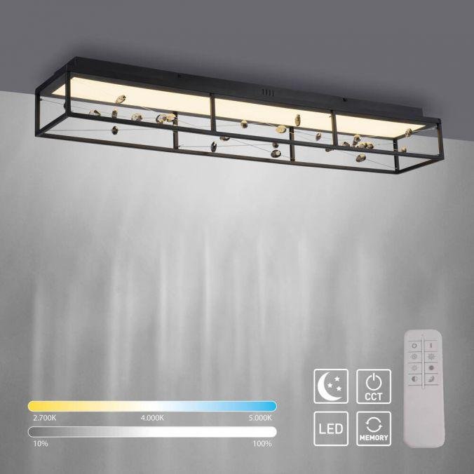 PN 6548-18 LED stropní svítidlo SKINA, černá, stmívatelné, dálkový ovladač, paměťová funkce, 2700-5000K - PAUL NEUHAUS (obrázek 8)