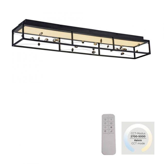 PN 6548-18 LED stropní svítidlo SKINA, černá, stmívatelné, dálkový ovladač, paměťová funkce, 2700-5000K - PAUL NEUHAUS (obrázek 9)