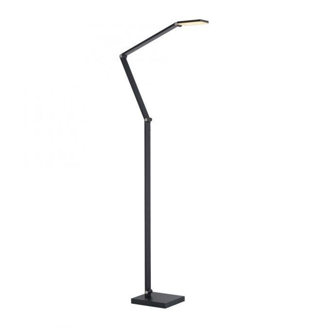 PN 304-15 LED stojací svítidlo SAMSKY, šedá, CCT-nastavitelná barva světla, dotykové ovládání, nastavitelná výška, 2700-5000K - PAUL NEUHAUS