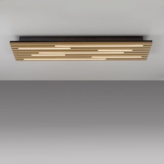 LD 15591-79 LED stropní svítidlo AKUSTIK, dřevo, přírodní, panel, hranaté, 3000K - JUST LIGHT (obrázek 5)
