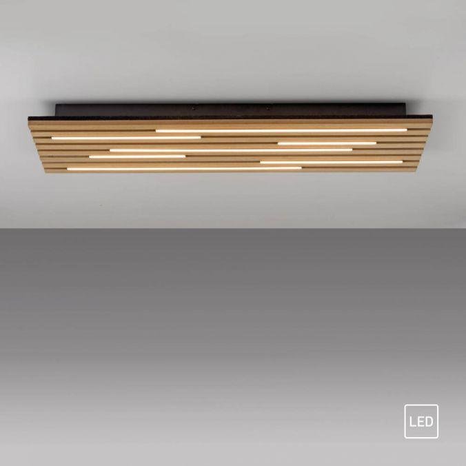 LD 15591-79 LED stropní svítidlo AKUSTIK, dřevo, přírodní, panel, hranaté, 3000K - JUST LIGHT (obrázek 8)