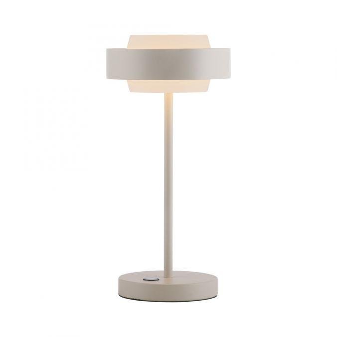 LD 14133-39 Kolekce Schöner Wohnen LED stolní lampa Elmo písková barva dotykový stmívač, 3000K - JUST LIGHT