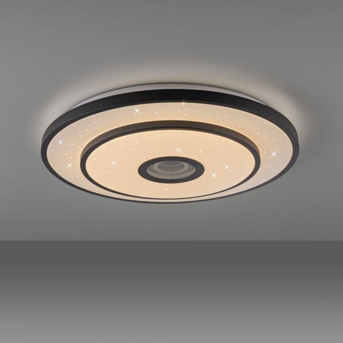 LD 15456-18 LED stropní svítidlo TURANUS, černá, kruhové, 50 cm, hvězdné nebe, 3000K - JUST LIGHT (obrázek 5)