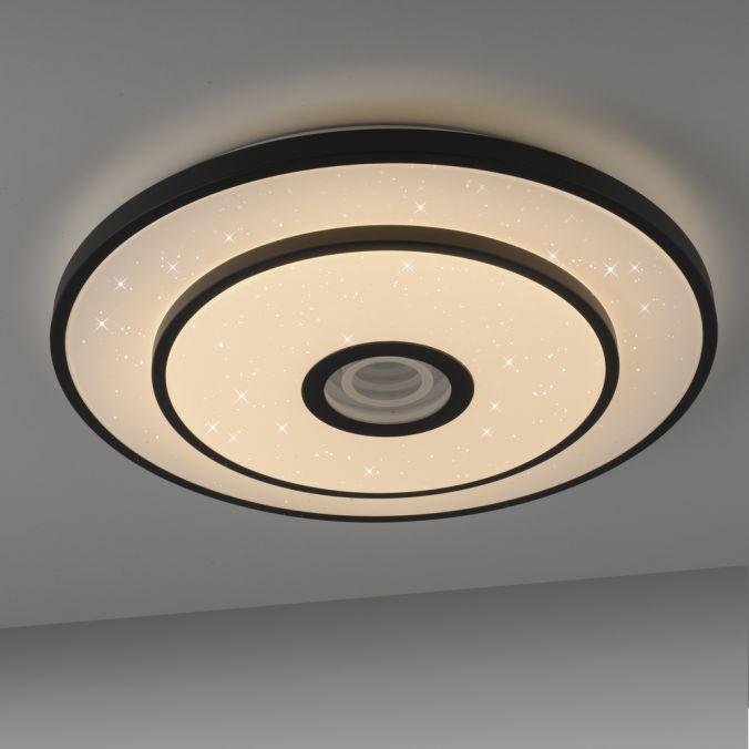 LD 15456-18 LED stropní svítidlo TURANUS, černá, kruhové, 50 cm, hvězdné nebe, 3000K - JUST LIGHT (obrázek 8)