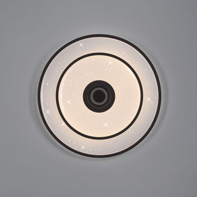LD 15456-18 LED stropní svítidlo TURANUS, černá, kruhové, 50 cm, hvězdné nebe, 3000K - JUST LIGHT (obrázek 10)