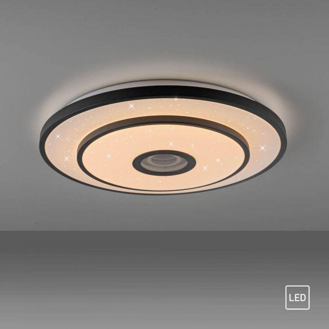 LD 15456-18 LED stropní svítidlo TURANUS, černá, kruhové, 50 cm, hvězdné nebe, 3000K - JUST LIGHT (obrázek 11)