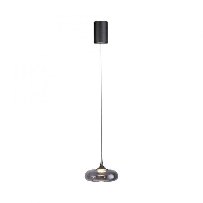 LD 15692-15 Kolekce Schöner Wohnen LED závěsné svítidlo POSH, šedá, 1-ramenné, stmívatelné, SimplyDim, 3000K - JUST LIGHT