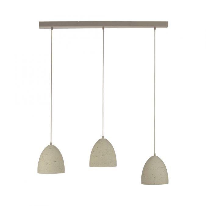 Levně LD 12541-42 Kolekce Schöner Wohnen závěsné svítidlo TRAVENTA, písková barva, 3-ramenné - JUST LIGHT