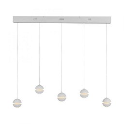 Obrázek pro produkt Kolekce Schöner Wohnen LED závěsné svítidlo LINI, bílá, 5-ramenné, nastavitelná výška, krokově stmívatelné, 3000K - JUST LIGHT