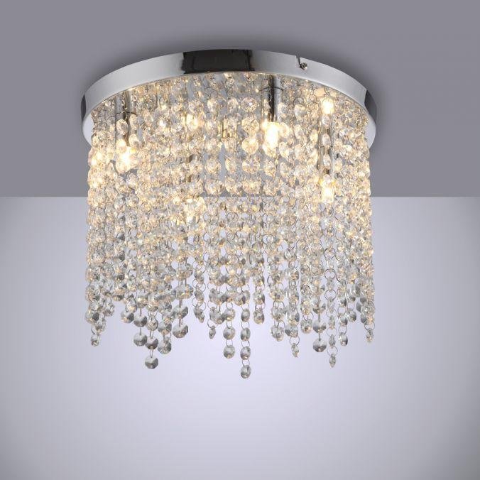 LD 15064-17 stropní svítidlo KULUNKA, chrom, křišťálové přívěsky - JUST LIGHT (obrázek 5)
