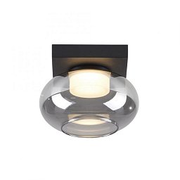 Obrázek pro produkt Kolekce Schöner Wohnen stropní svítidlo SIA černá, kouřové sklo, stmívatelné, paměť, SimplyDim, 3000K - JUST LIGHT