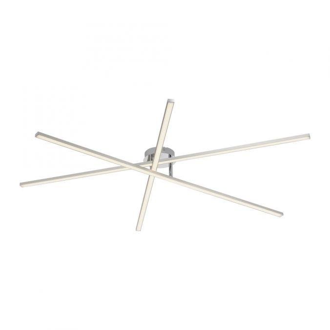 LD 14727-55 LED stropní svítidlo SIMON, stříbrná, tvar hvězdy, podlouhlé, 3000K - JUST LIGHT