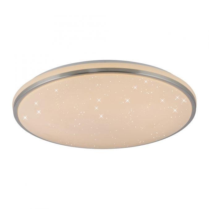 LD 14295-55 LED stropní svítidlo KYLE, ocel, kruhové, stmívatelné, hvězdné nebe, 49 cm, krokově stmívatelné, 3000K - JUST LIGHT