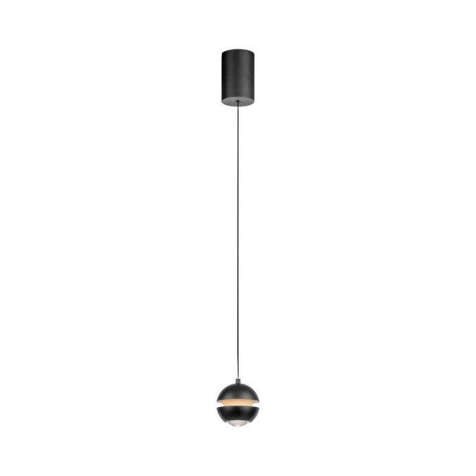 LD 14990-18 Kolekce Schöner Wohnen LED závěsné svítidlo LINI, černá, 1-ramenné, 3000K - JUST LIGHT