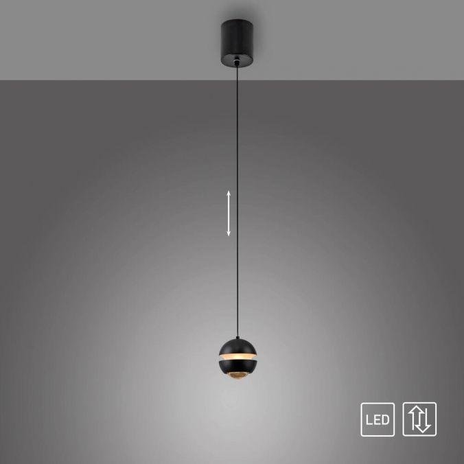 LD 14990-18 Kolekce Schöner Wohnen LED závěsné svítidlo LINI, černá, 1-ramenné, 3000K - JUST LIGHT (obrázek 7)