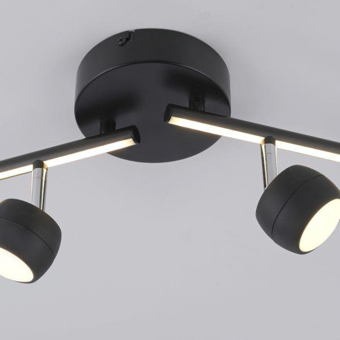 LD 11402-18 LED stropní svítidlo černé JARIK 4-ramenné, řízení vypínačem, nastavitelné, 3000K - JUST LIGHT (obrázek 3)
