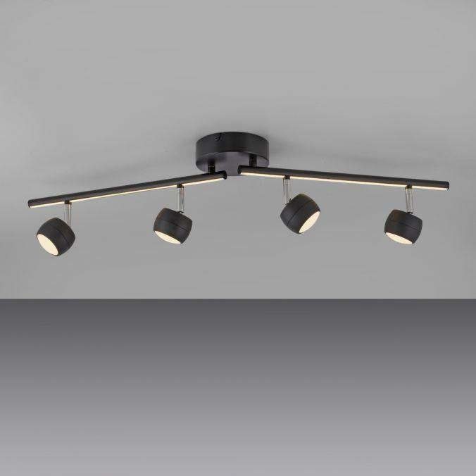 LD 11402-18 LED stropní svítidlo černé JARIK 4-ramenné, řízení vypínačem, nastavitelné, 3000K - JUST LIGHT (obrázek 4)