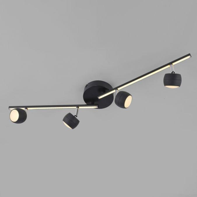 LD 11402-18 LED stropní svítidlo černé JARIK 4-ramenné, řízení vypínačem, nastavitelné, 3000K - JUST LIGHT (obrázek 8)
