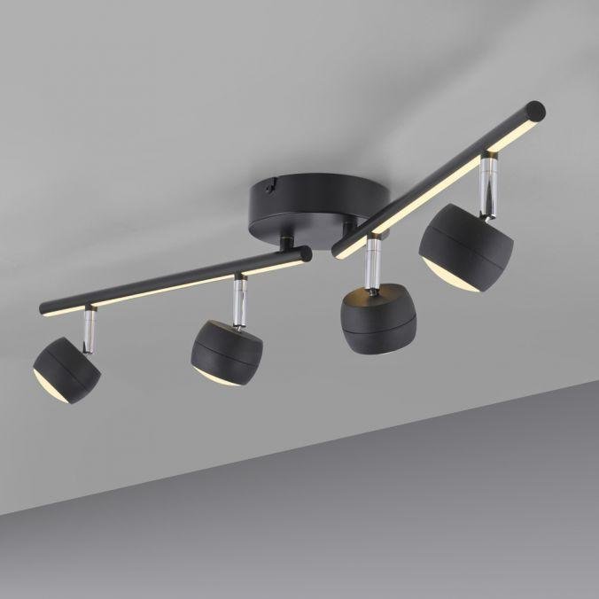 LD 11402-18 LED stropní svítidlo černé JARIK 4-ramenné, řízení vypínačem, nastavitelné, 3000K - JUST LIGHT (obrázek 9)