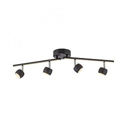 Obrázek pro produkt LED stropní svítidlo černé JARIK 4-ramenné, řízení vypínačem, nastavitelné, 3000K - JUST LIGHT