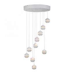 Obrázek pro produkt Kolekce Schöner Wohnen LED závěsné svítidlo LINI, bílá, 10-ramenné, stmívatelné, krokově stmívatelné, 3000K - JUST LIGHT