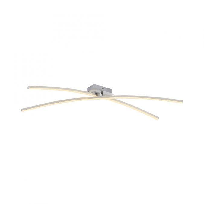 LD 14726-55 LED stropní svítidlo SIMON, stříbrná, podlouhlé, teplá bílá, otočná světelná ramena, 3000K - JUST LIGHT