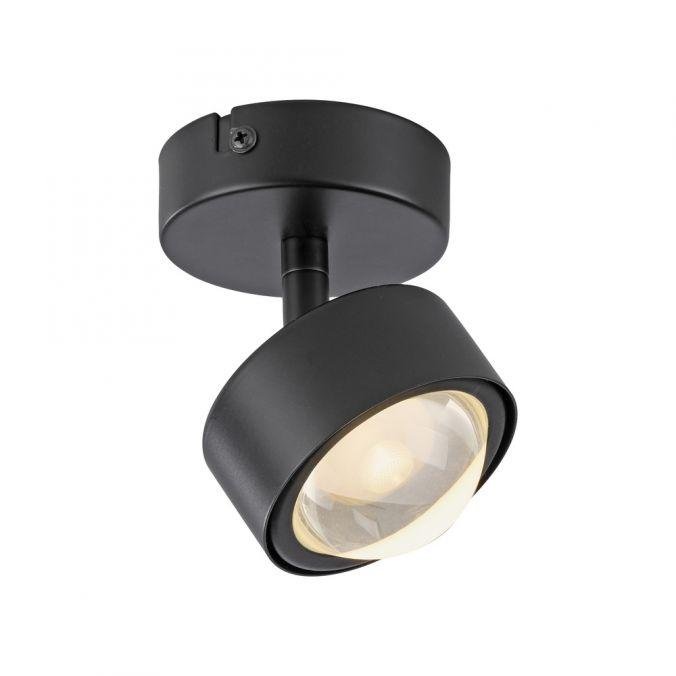 Levně LD 12052-18 Kolekce Schöner Wohnen stropní svítidlo bodové svítidlo KULU, černá, 1-ramenné, nastavitelné a otočné, 3000K - JUST LIGHT