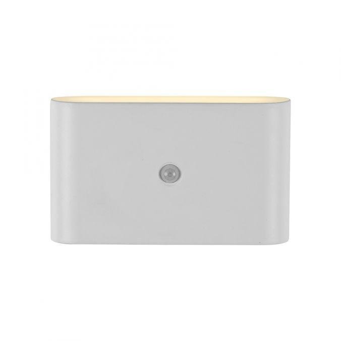 LD 19475-16 LED nástěnné svítidlo na baterie AKKU-ZIDDY, bílá, IP44, nabíjecí, pohybové čidlo, 3000K - JUST LIGHT